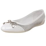 Geox Women's Donna Lola Ballet Flat,Silver,39.5 EU / 9.5 B(M) US