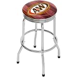 A&W Rootbeer Single Foot Ring Barstool with Swivel by On The Edge