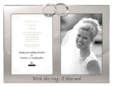 2-Opening Jeweled interlocking wedding bands - 5x7