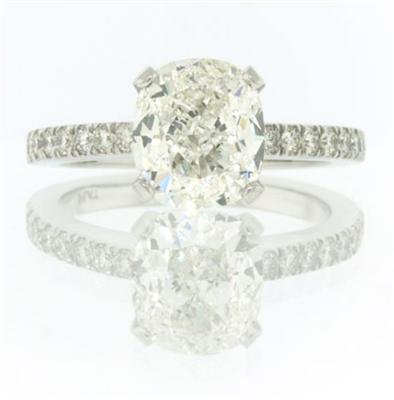 3.48ct Cushion Cut Diamond Engagement Anniversary Ring