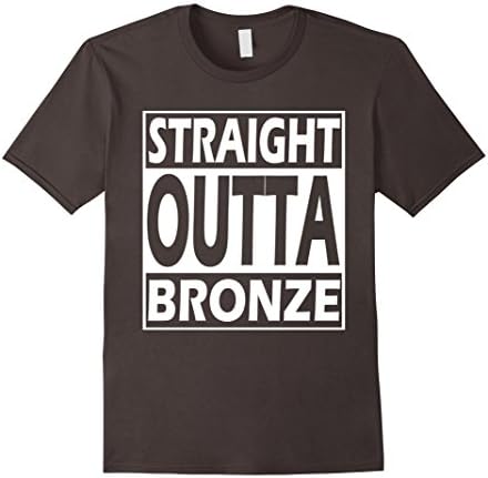 Men's STRAIGHT OUTTA BRONZE - LoL Gaming League T-Shirt 2016 2XL Asphalt