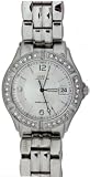 Guess Women's G75511M Silver Stainless-Steel Quartz Watch with White Dial