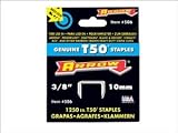 Arrow Fastener 506 Genuine T50 3/8-Inch Staples, 1,250-Pack
