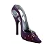 Purple High Heel Ring Holder Shoe Point Toe (S)