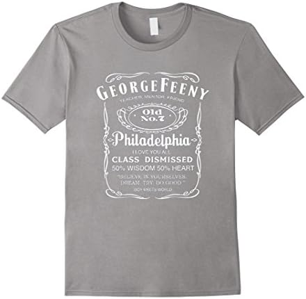 Men's George Feeny Whiskey t shirt Medium Slate