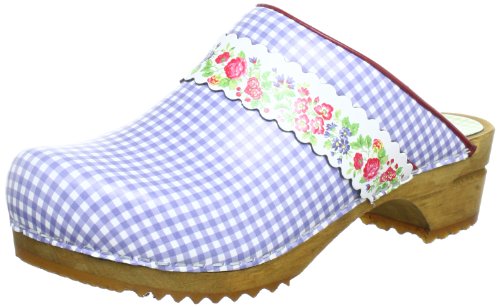 Sanita Womens Ivy open Clogs And Mules Blue Blau (Light Blue 72) Size: 6.5
