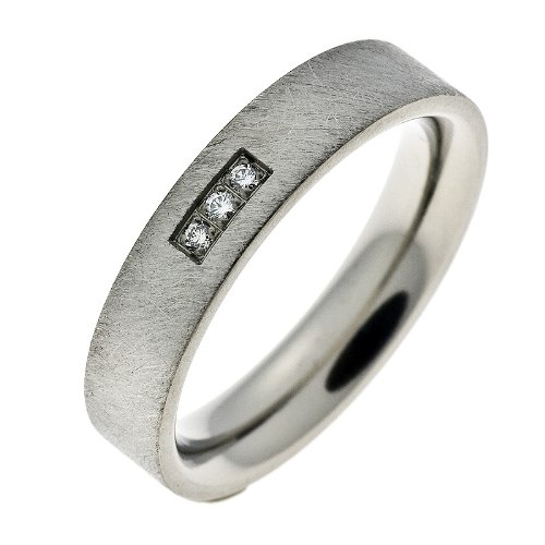 Schumann Design Ehering / Trauring / Partnerring core.titan Titanring scratched mit 3 Diam Preisvergleich
