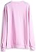 Sheinside Women's Pink Round Neck Letters Patterns Print Sweatshirt