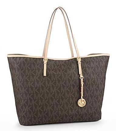 Michael Michael Kors Handbag, Jet Set Travel Logo Large Tote