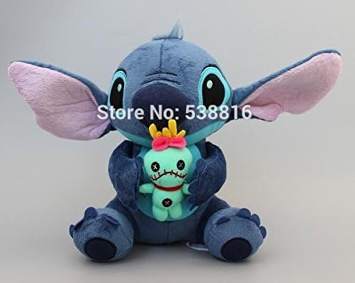 Lilo Stitch holding SCRUMP 24cm 9.6'' Soft Stuffed Plush Doll Toy Loose New