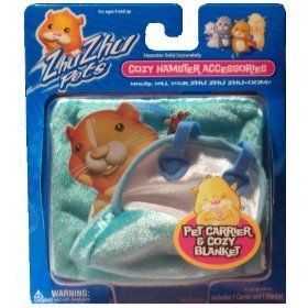 Zhu Zhu Pets Hamster Carrier and Blanket - Blue