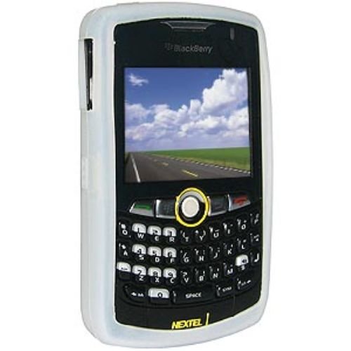 Amzer Silicone Skin Jelly Case  for BlackBerry Curve 8350i (Lilly White)