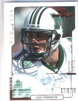 2000 Upper Deck MVP #208 Chad Pennington New York Jets (RC - Rookie Card)