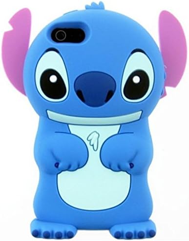 iPhone 5 5s 5c SE/ iPhone 6 6S / iPhone 6 6S Plus Case, Pokemon Go Pikachu / Stitch / Unicorn Cartoon Cute Case [Soft Case] (Stitch, 4.7 inch)