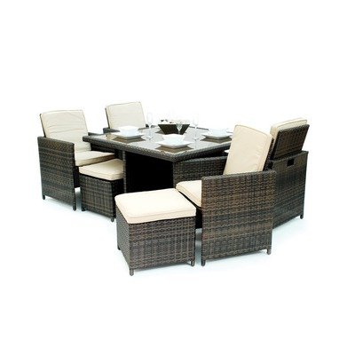 Madrid Patio Furniture Cube Set (9 Pieces) product image