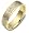 6mm Engraved 18 Karat Yellow Gold & Titanium Wedding Band Ring - 6.25