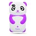 CoverON(TM) Rubber Soft PURPLE PANDA SILICONE Gel Skin Sleeve CASE For APPLE IPHONE 4 4S (AT&T / VERIZON / SPRINT) [WCP694]