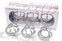 Geo Wireframe Chromium Magnets 3 Piece Set