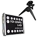 Hqrp High Power Premium Replacement Battery For Olympus Stylus 770sw Digital Camera With Black Mini Tabletop Tripod