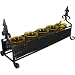 Metal Wire Votive Holder with 5 Glass Cups, Black
