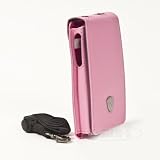 Etui en cuire rose de Lamborghini pour Apple iPhone 3G 3GS S