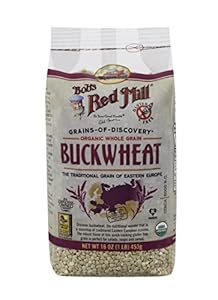 Bob's Red Mill Organic Whole Grain Buckwheat Groats Raw, 16-Ounce Packages (Pack of 4)