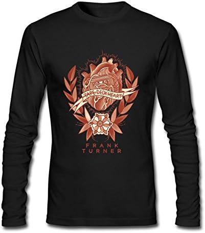 SANNY Men's Frank Turner Tape Deck Heart Long Sleeve T-shirt Size XXXL Black