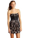 Trixxi Juniors Lace With Pop Lining Dress