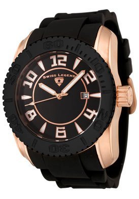 Men's Commander Black Dial Black Rubber