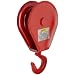 Gunnebo Johnson HF1S4BH-MR Hay Fork Pulley with Hook Fitting, Bronze Bushed, 2000 lbs Capacity, 4" Sheave OD, 1" Manilla Rope