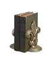 CBK Home Fleur De Lis Copper Patina Bookends, Set of 2