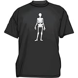 Buy Human Skeleton Logo Mens tee Shirt in 12 colors Small thru 6XL by 99volts