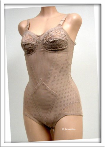 Venus LITE BROWN SHEER NO WIRE BODYSUIT #3417 34A 34B