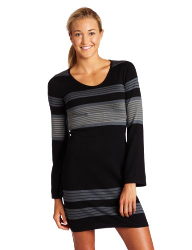 prAna Women's Sydney Sweater Dress, Black, Medium
