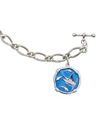 Guy Harvey 25mm Full Color Enamel Marlin Bracelet