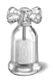 Cole and Mason 4-1/2-Inch Tap Salt Mill, Clear Acrylic