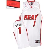 Mounted Memories Miami Heat Chris Bosh Autographed Authentic Home Jersey