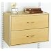 Rubbermaid 3E30 Configurations 2 Drawer Hanging Unit, Maple