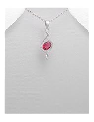 CZ Pendant Necklace In 92.5 Sterling Silver