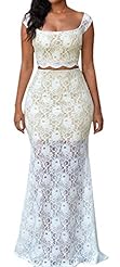 Off the Shoulder Short Sleeves Mermaid Lace Polyester/Spandex Floor Length  Dress