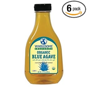 Wholesome Sweeteners Organic Blue Agave, Light,  23.5-Ounce Bottles (Pack of 6)