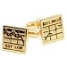 Gold Stock Market Cufflinks w/ Box