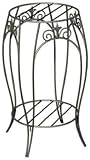 Plant Stand With Finial Black