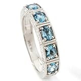 14K White, Rose or Yellow Gold Santa Maria Aquamarine Ring