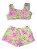 Anita G - Toddler Girls 2-Piece Swimsuit, Lime, Fuschia (Size 3T)