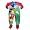Disney - Toddler Boys Mickey Mouse Footed Blanket Sleeper, Red, Green (Size 2T)