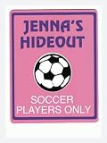 GIRLS SOCCER Kids Bedroom Door SIGN Personalized