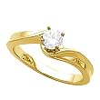 14K Yellow Gold Diamond Solitaire Engagement Ring - 0.40 Ct.