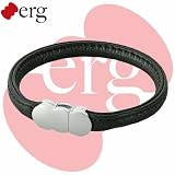 erg（エルグ） ergブレス レザータイプ（シングル） BK B12108 レザーブレスレット