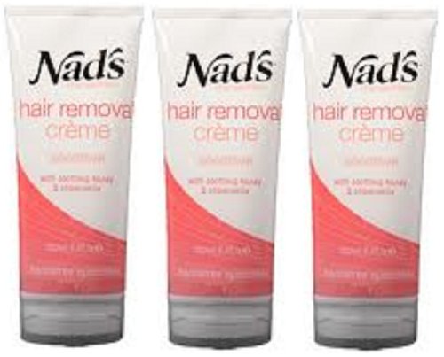(3 Tubes) Nads Handsfree Hair Removal Creme Sensitive